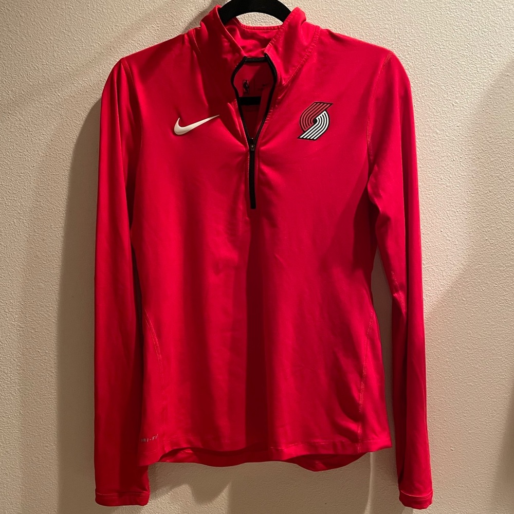 Portland Trail Blazers Nike DryFit Quarter Zip (S)